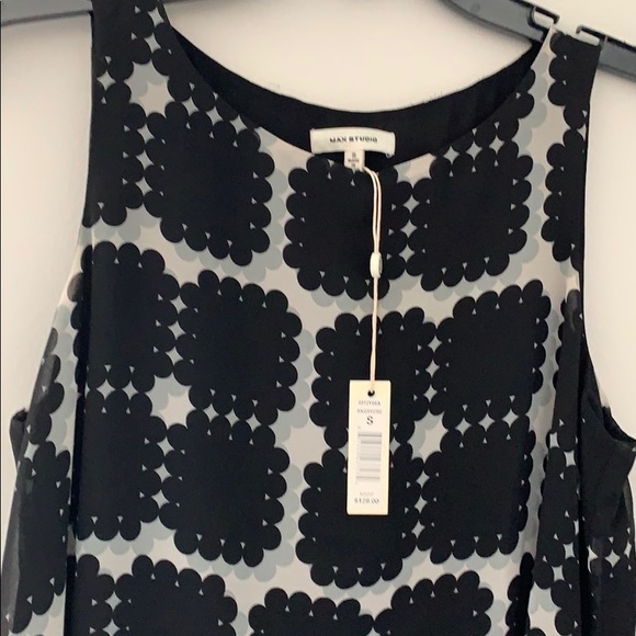 NWT Max Studio Sleeveless Scarf Dress - Picture 2 of 3